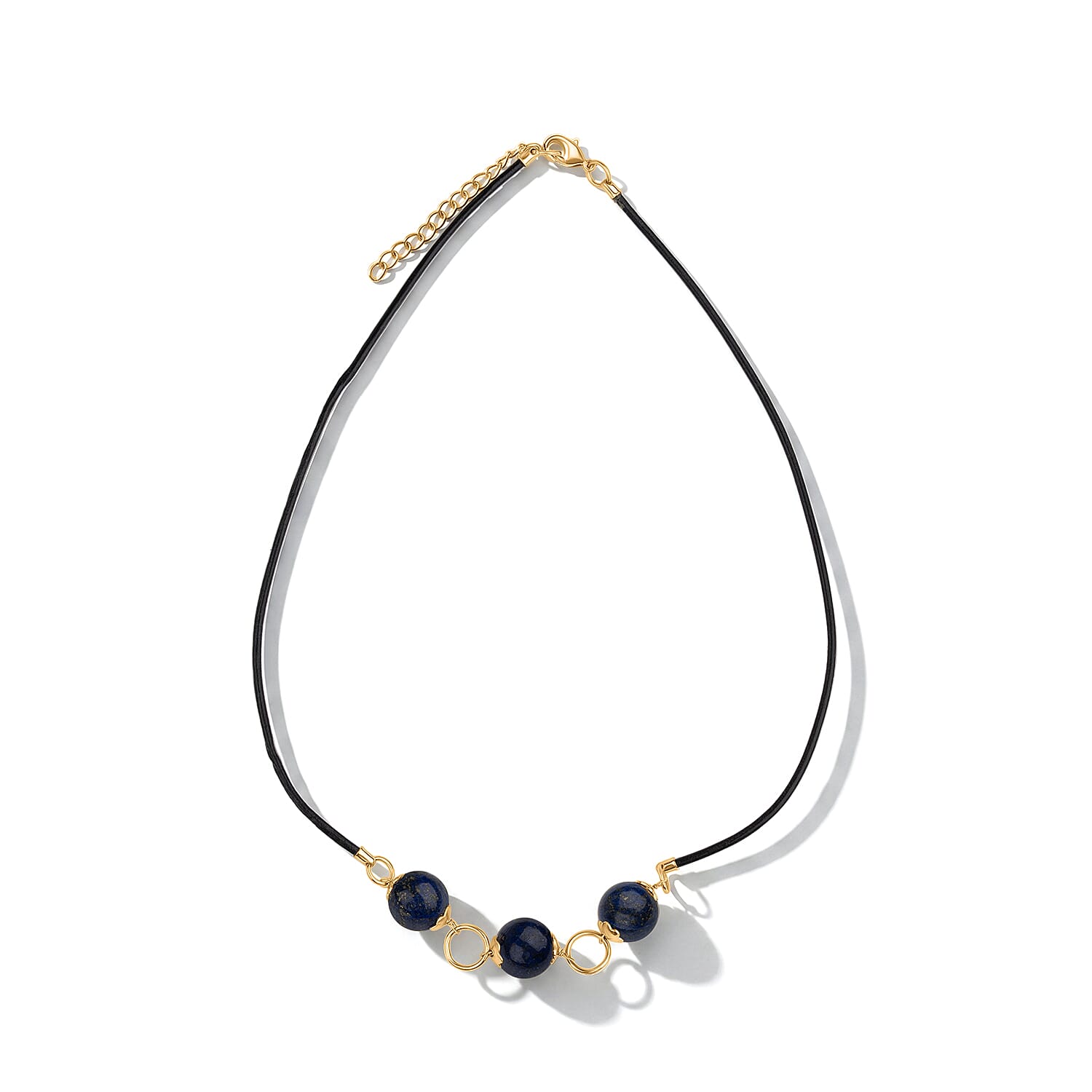 Lapis Lazuli Necklace (Size - 18-2 Ext) with Lobster Clasp 12.00 Ct.