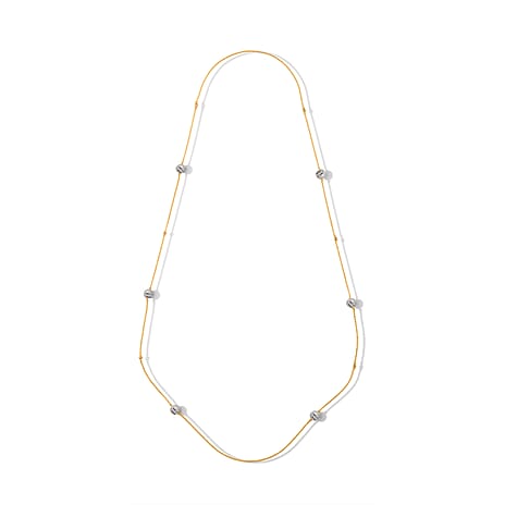 Tucson Close Out-Black Rutilated Quartz Station  Necklace (Size - 36)