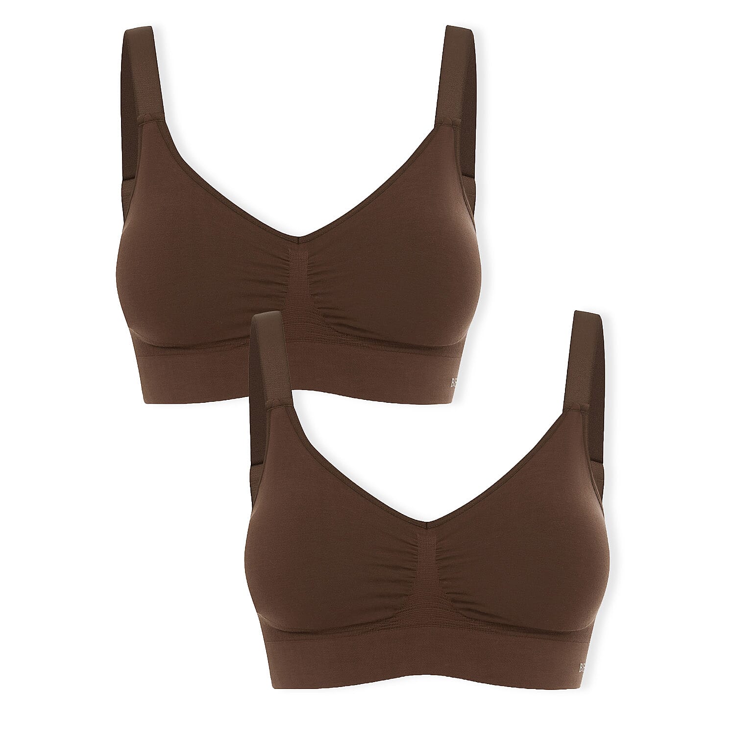 Bella Bodies Pack Of 2 - Seamless Wire-Free Ultimate Bamboo Bra 