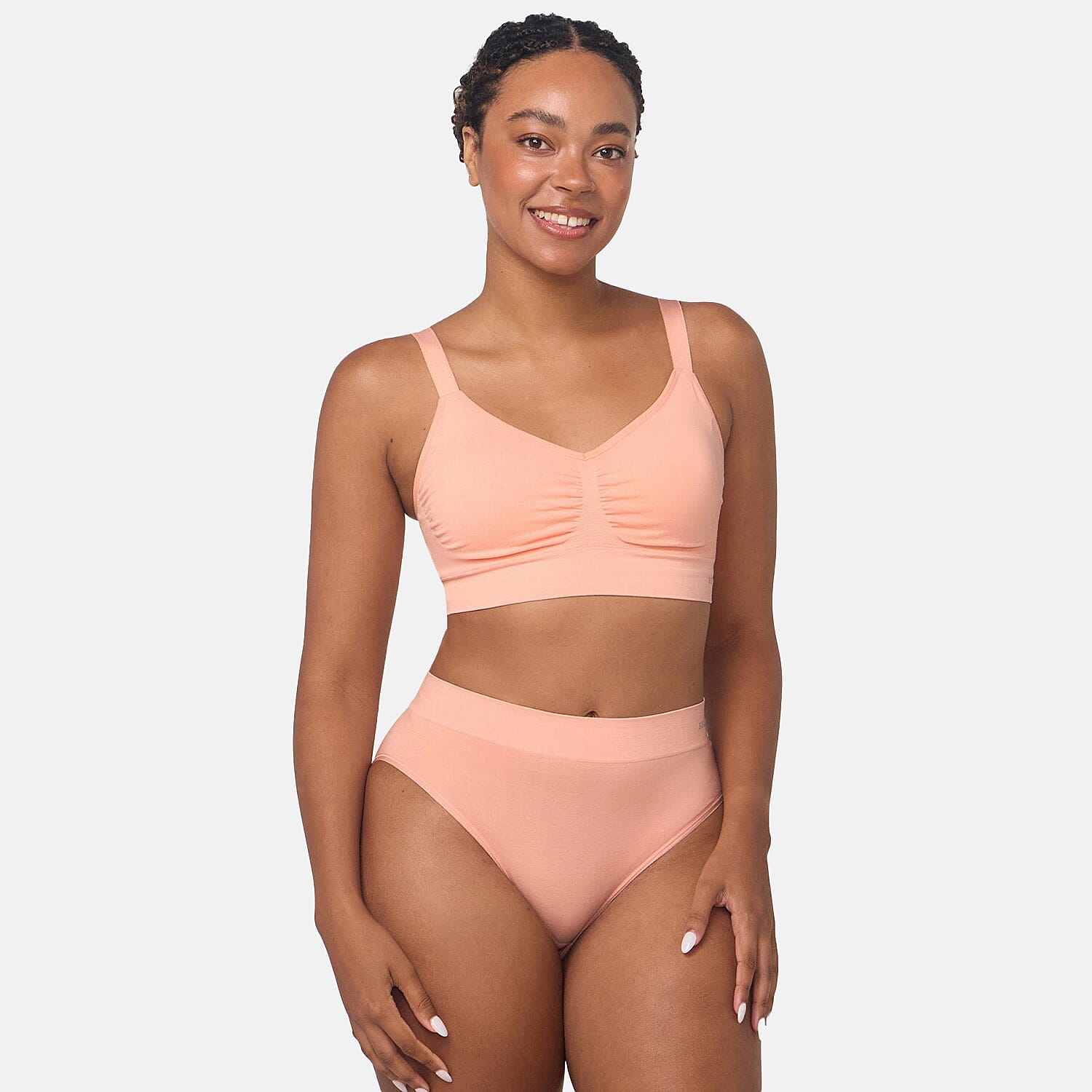 Bella Bodies Pack Of 2 - Seamless Wire-Free Ultimate Bamboo Bra 