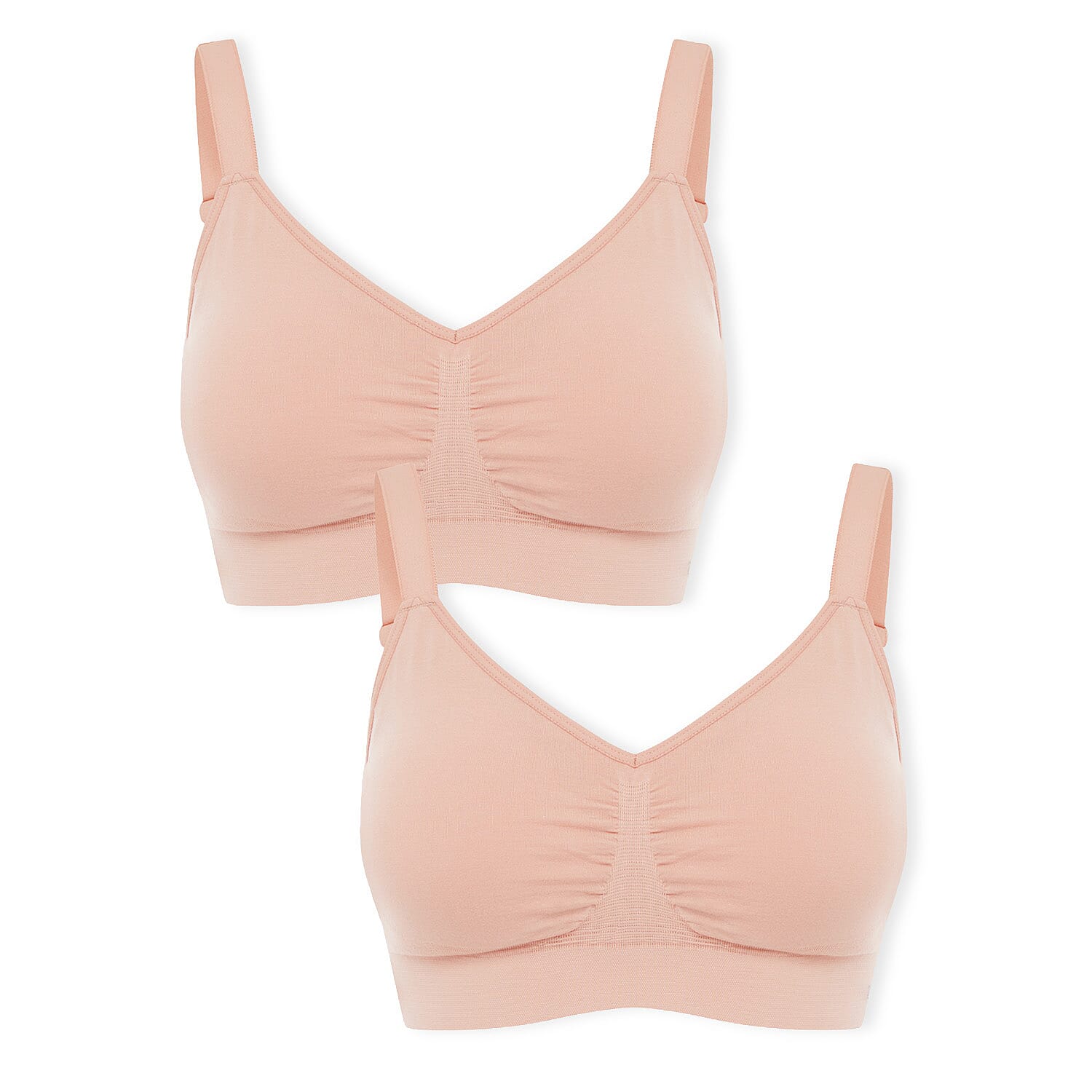 Bella Bodies Pack Of 2 - Seamless Wire-Free Ultimate Bamboo Bra 