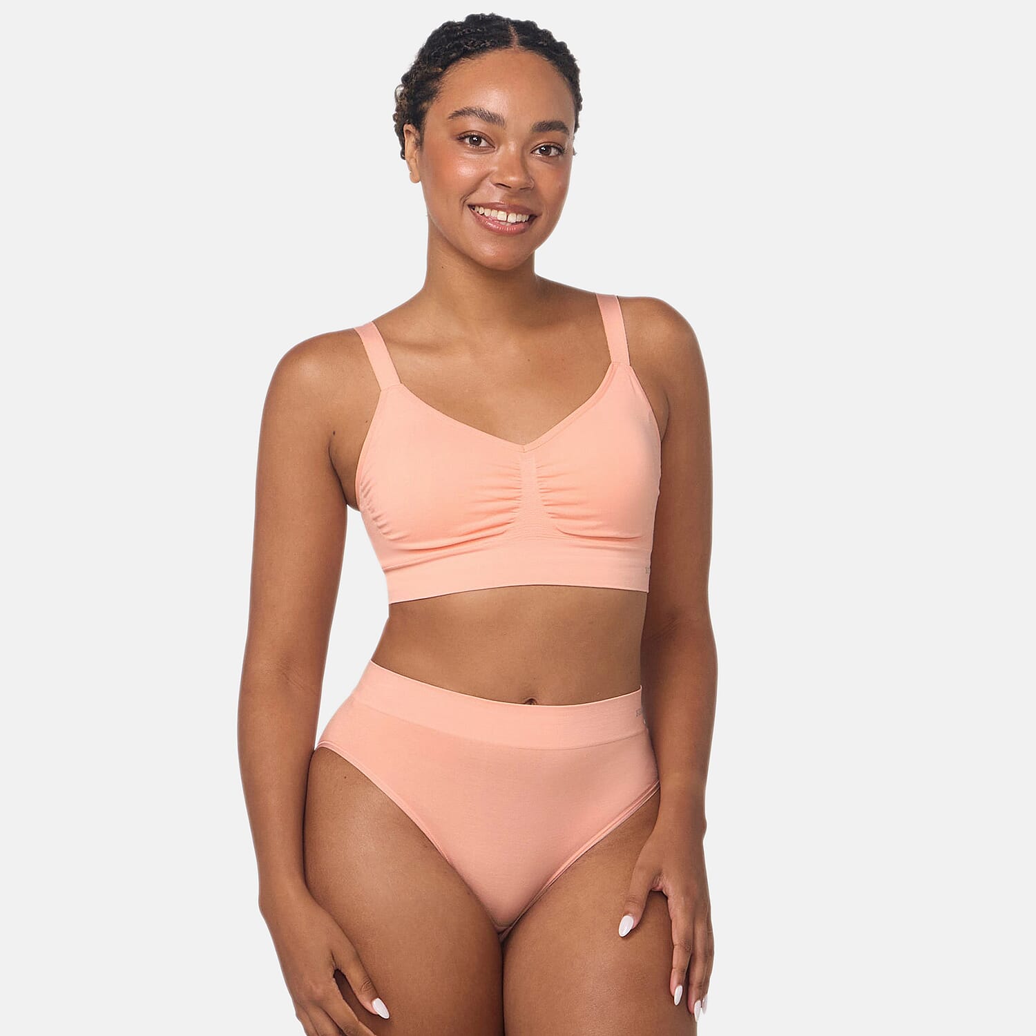 Bella Bodies Pack Of 2 - Seamless Wire-Free Ultimate Bamboo Bra 