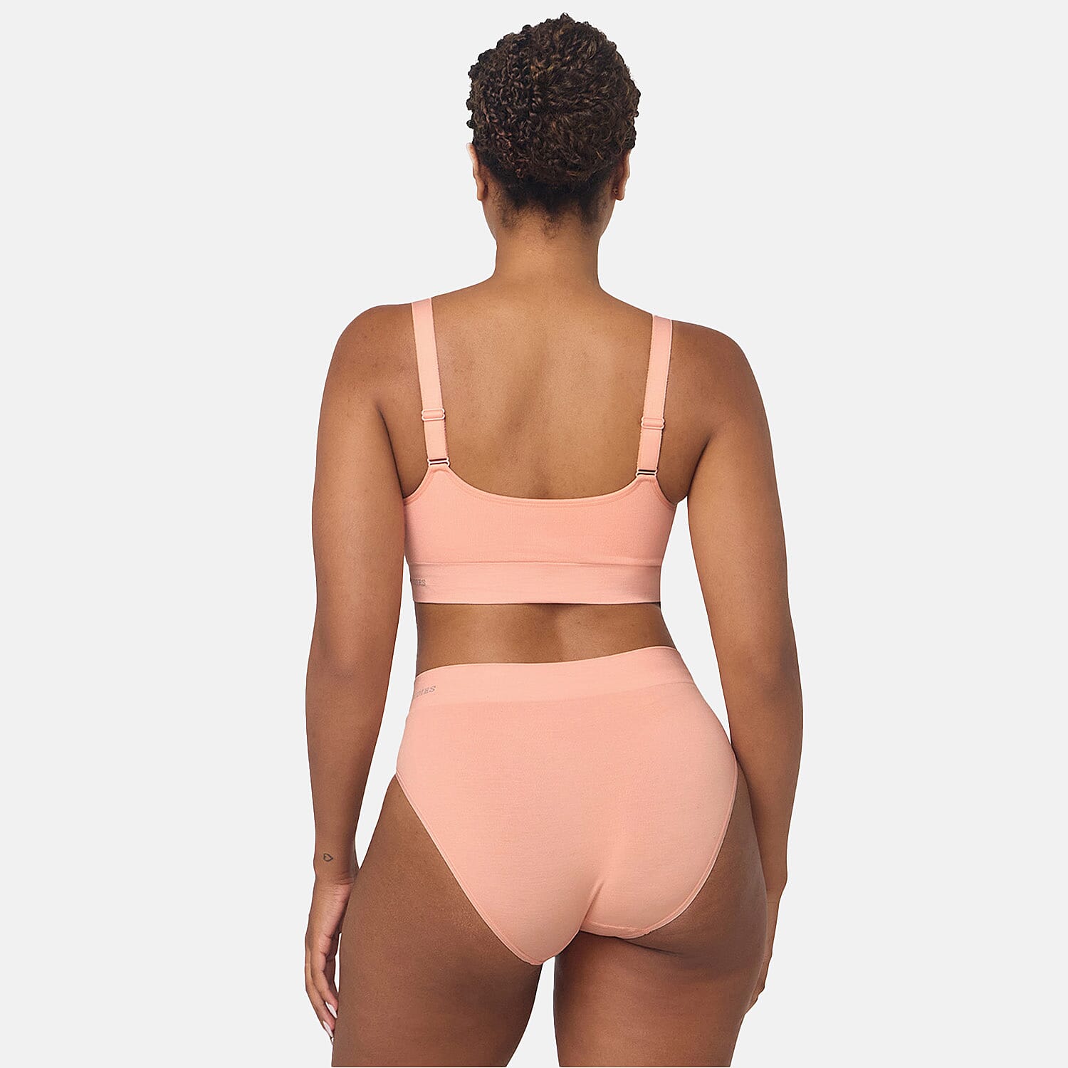 Bella Bodies Pack Of 2 - Seamless Wire-Free Ultimate Bamboo Bra (Size XXL) - Light Pink & Sorbet