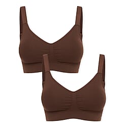 Bella Bodies Pack of 2 - Quick Dry Ultimate Travel Seamless Bra