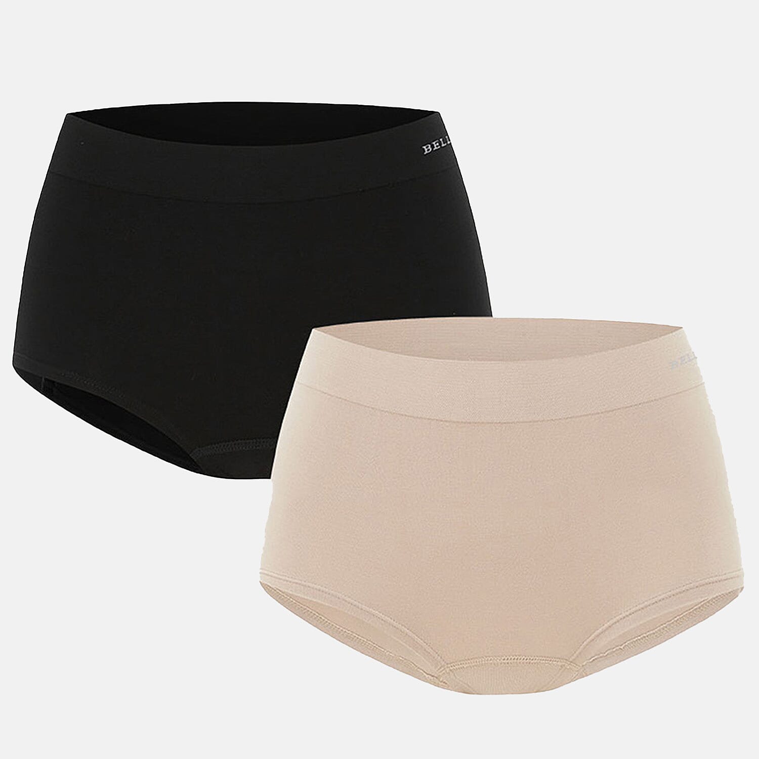 Bella Bodies Pack Of 2 - Seamless Full Coverage&nbsp;Bamboo Girlshort 