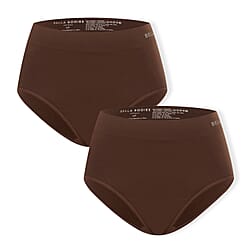 Bella Bodies Pack of 2 - Seamless High-Waisted Quick Dry Travel Brief
