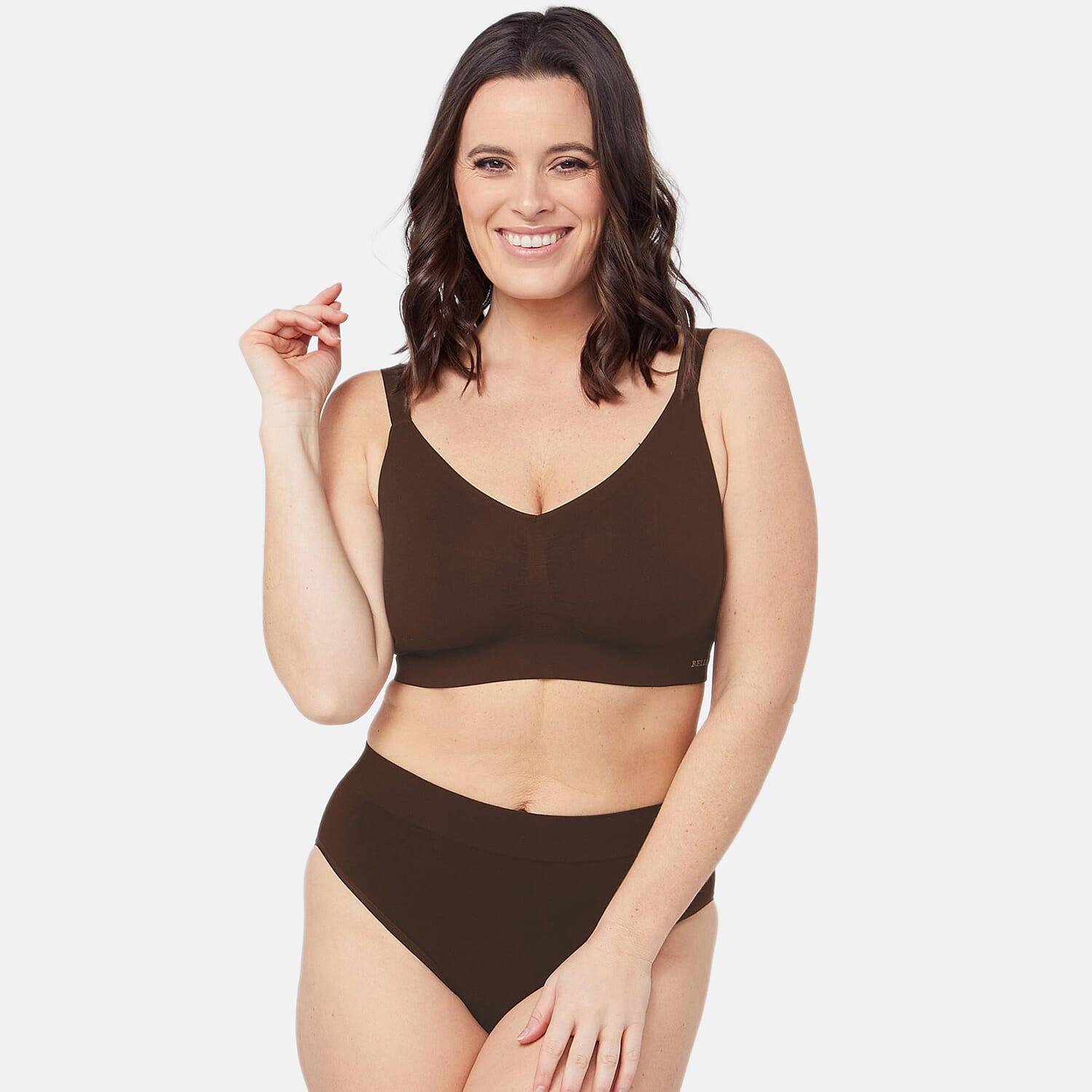 Bella Bodies Pack of 2 - Seamless High-Waisted Quick Dry Travel Brief