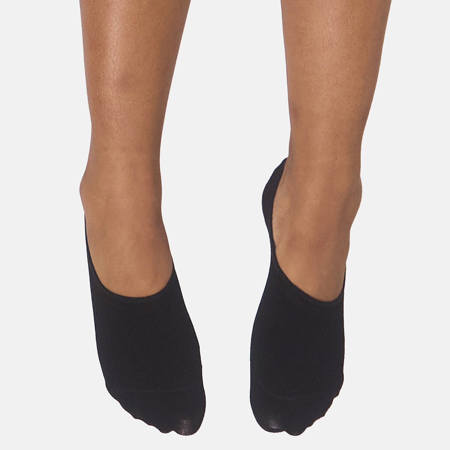 Bella Bodies Pack of 2 - Invisible Bamboo Socks (One Size) - Black