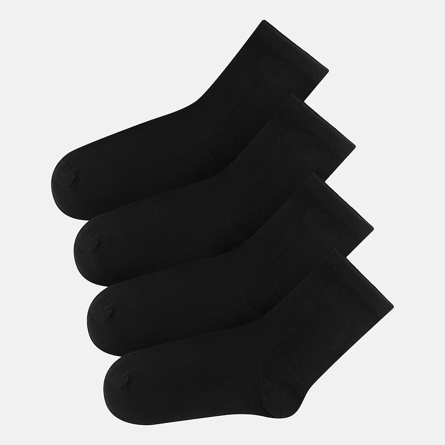 Bella Bodies Pack Of 2 - Bamboo Boot Socks (One Size) - Black