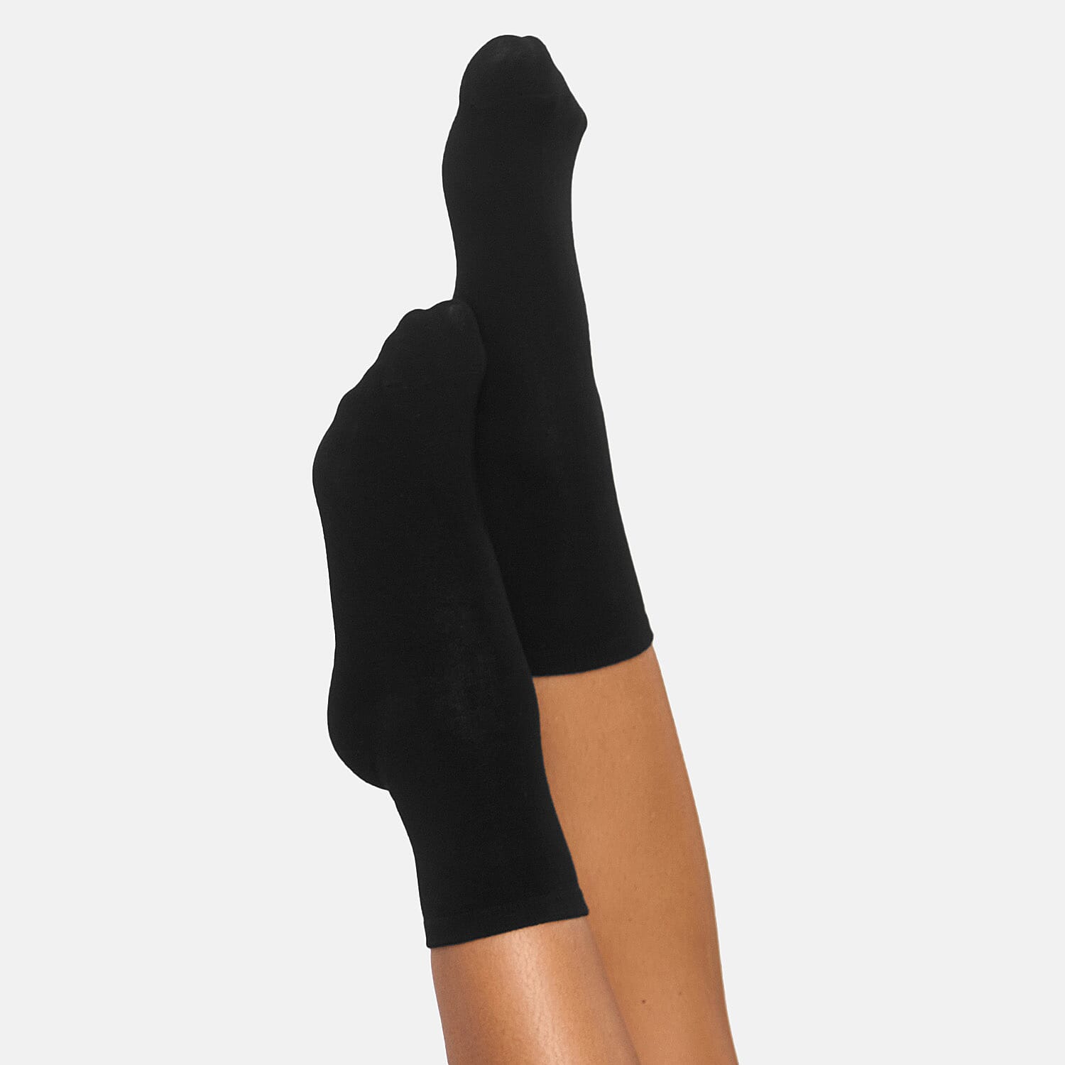 Bella Bodies Pack Of 2 - Bamboo Boot Socks (One Size) - Black