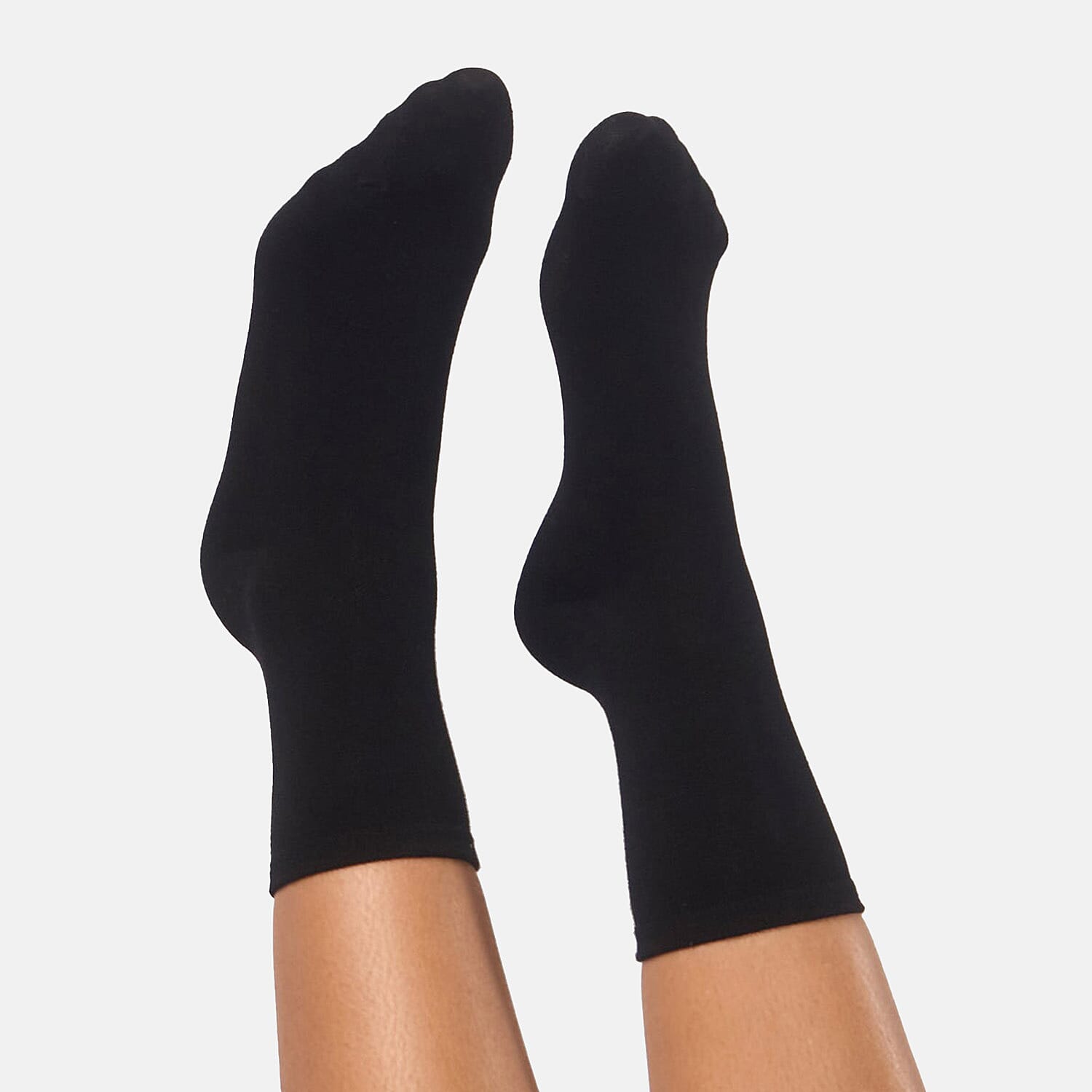 Bella Bodies Pack Of 2 - Bamboo Boot Socks (One Size) - Black