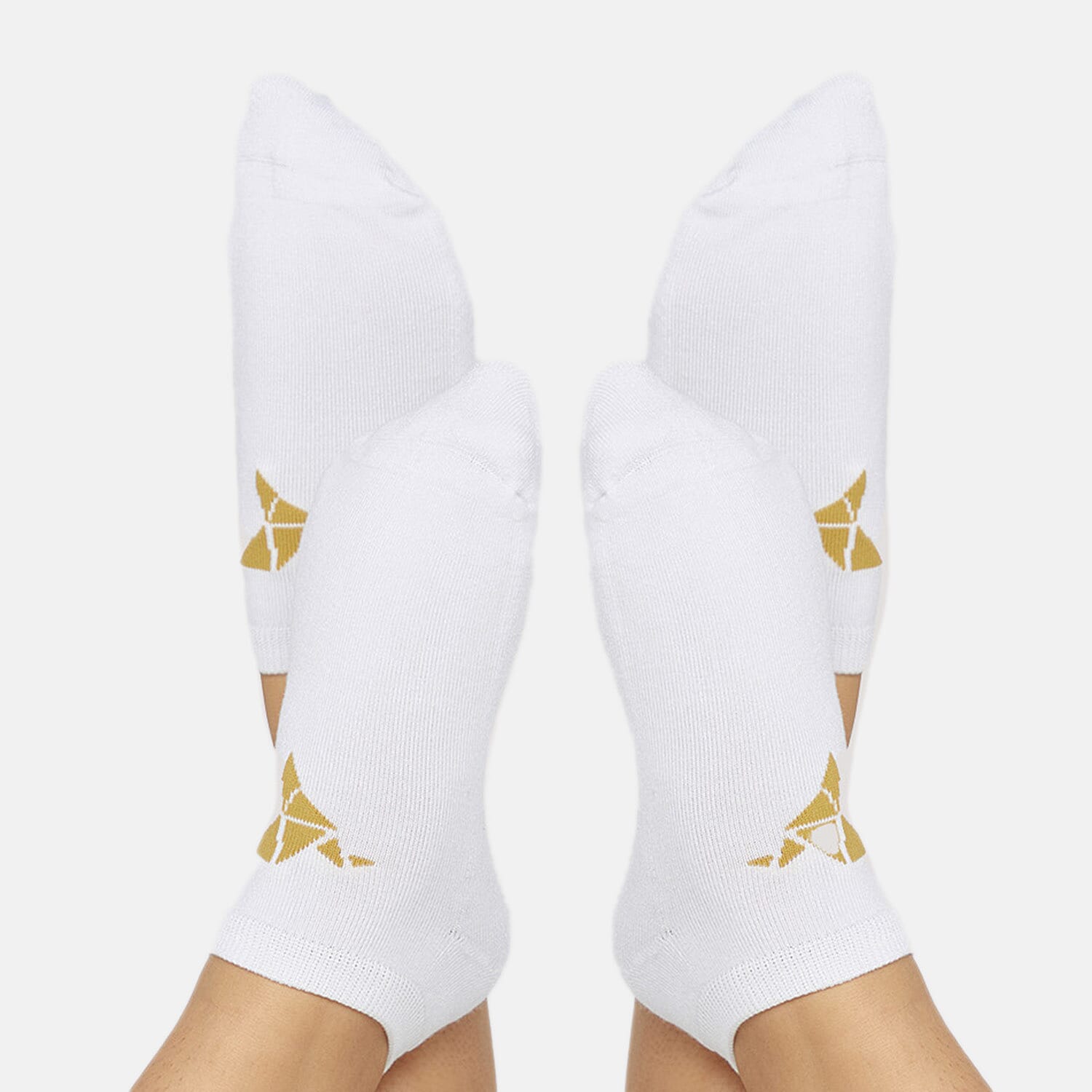 Bella Bodies Pack Of 2 - Bamboo Viscose Cushioned Sneaker Socks (Size 9 To 12) - White