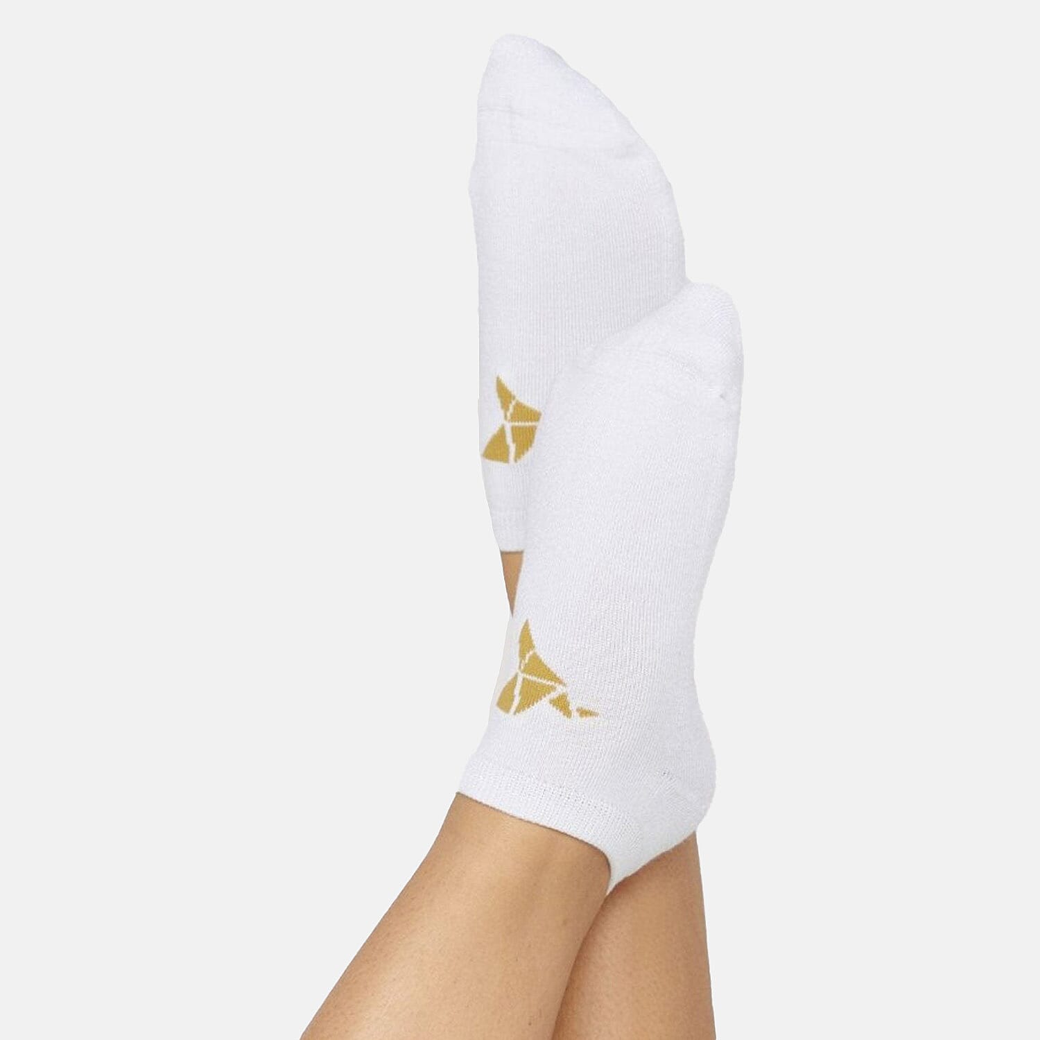 Bella Bodies Pack Of 2 - Bamboo Viscose Cushioned Sneaker Socks (Size 9 To 12) - White