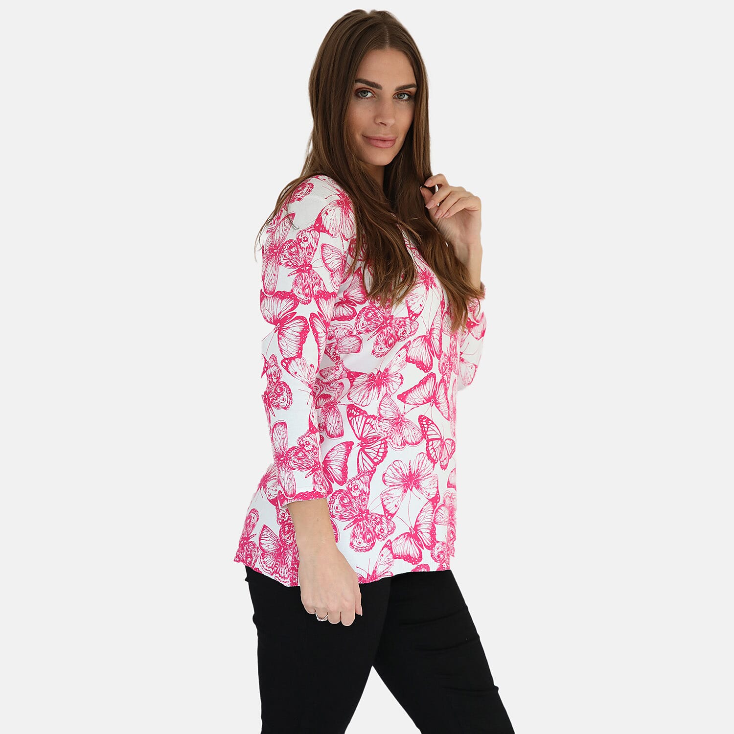 Mudflower Butterfly Print Tunic Jumper