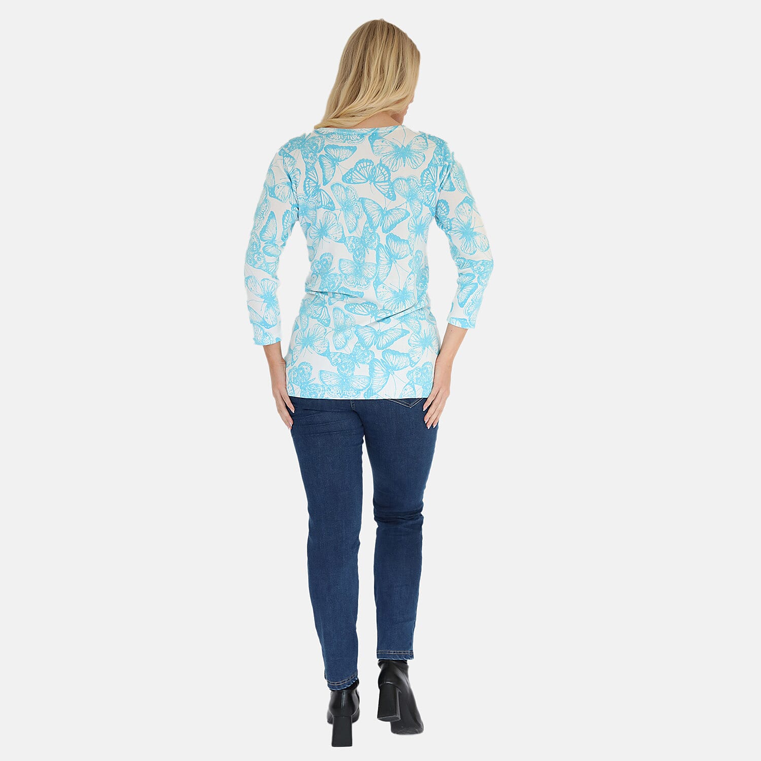 Mudflower Butterfly Print Tunic Jumper
