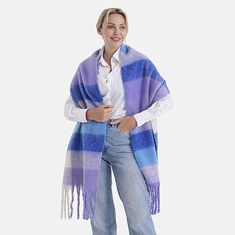 & Maisi Checkered Scarf (Size - One Size) - Multi Color