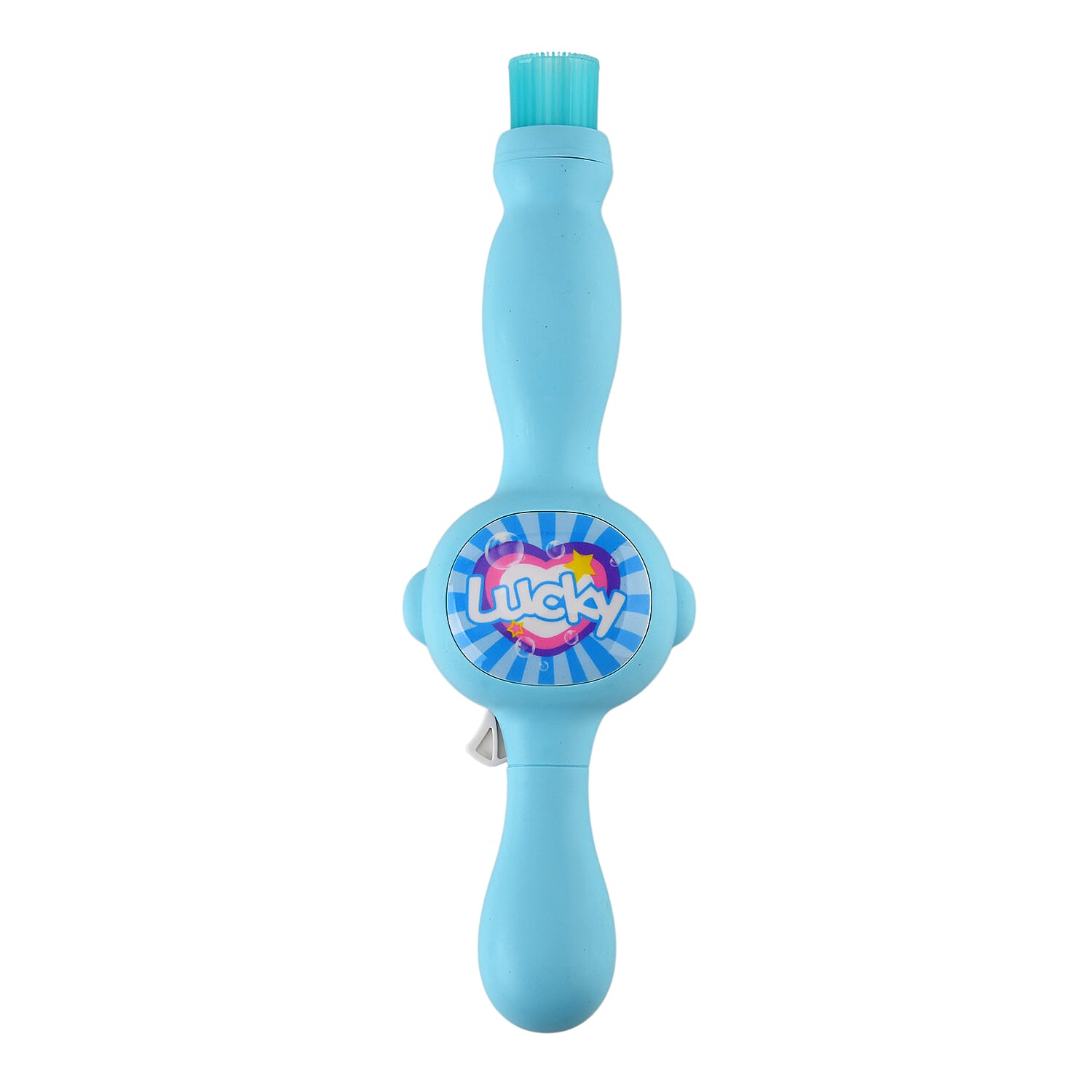 Elastic Bubble Smoke Bomb Toy Wand - Rechargeable Battery (1x Included)  70ml Solution, Measuring Cup, 2x Fabric Gloves, Dissolving Mist, Hanging Rope - Blue