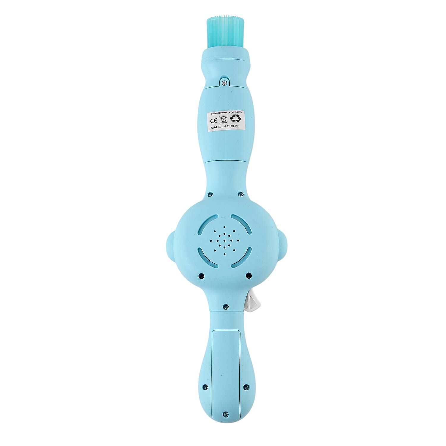 Elastic Bubble Smoke Bomb Toy Wand - Rechargeable Battery (1x Included)  70ml Solution, Measuring Cup, 2x Fabric Gloves, Dissolving Mist, Hanging Rope - Blue