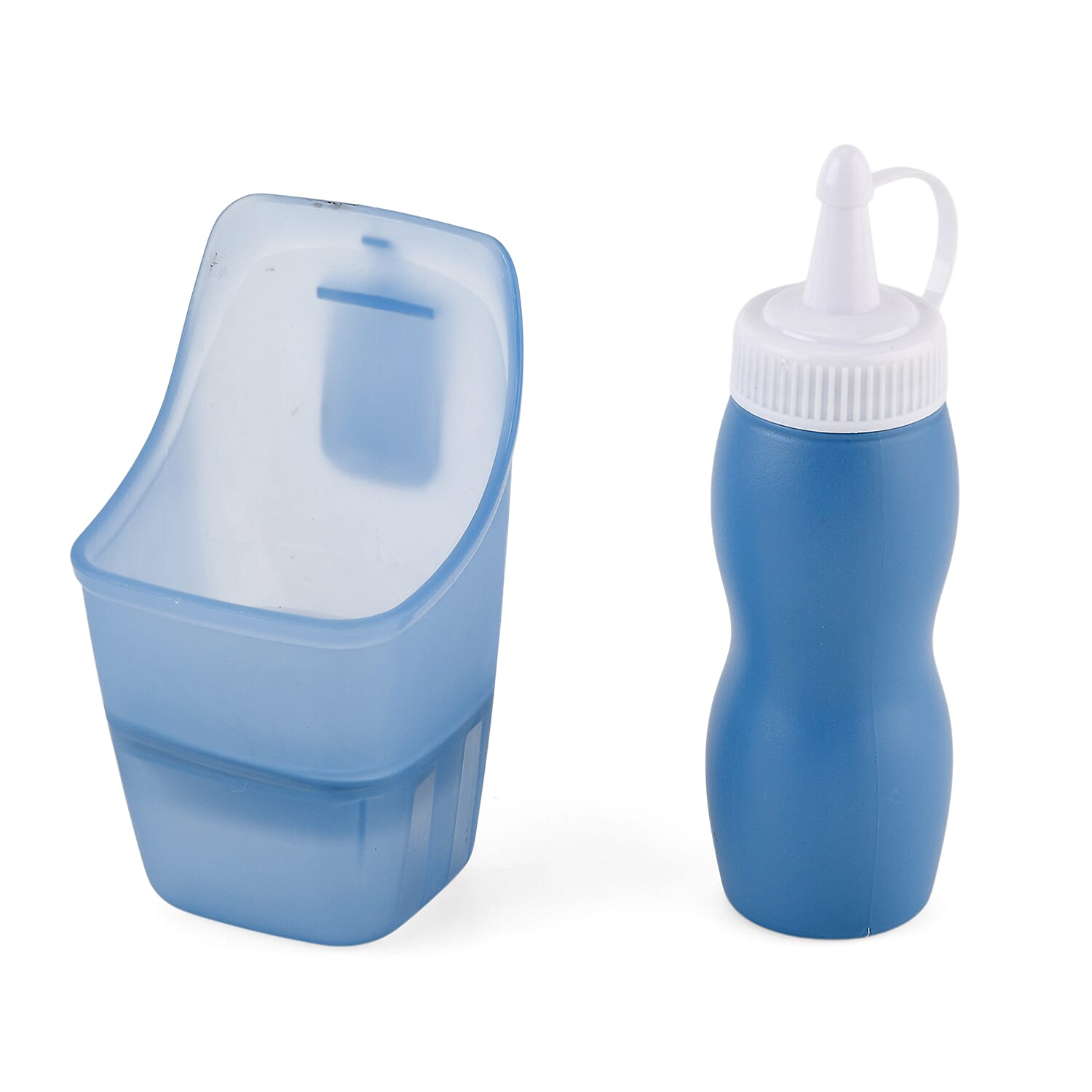 Elastic Bubble Smoke Bomb Toy Wand - Rechargeable Battery (1x Included)  70ml Solution, Measuring Cup, 2x Fabric Gloves, Dissolving Mist, Hanging Rope - Blue