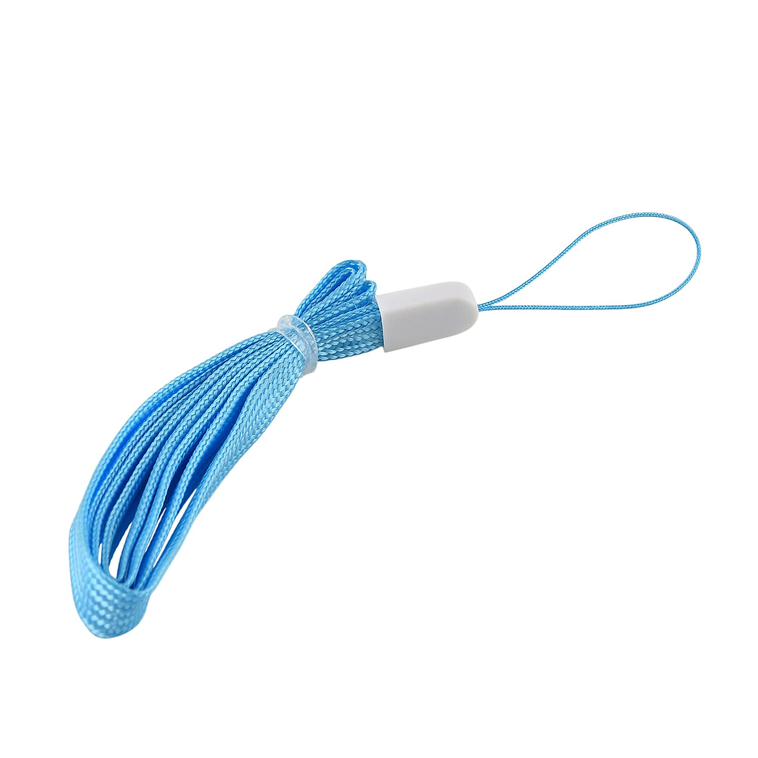 Elastic Bubble Smoke Bomb Toy Wand - Rechargeable Battery (1x Included)  70ml Solution, Measuring Cup, 2x Fabric Gloves, Dissolving Mist, Hanging Rope - Blue