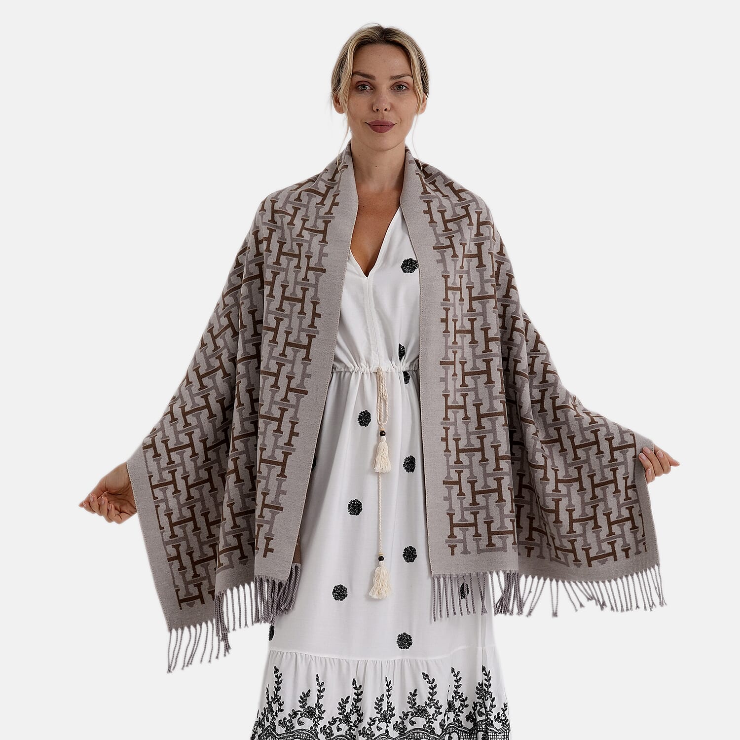 Maisi-Printed-Scarf-Size-One-Size-Beige