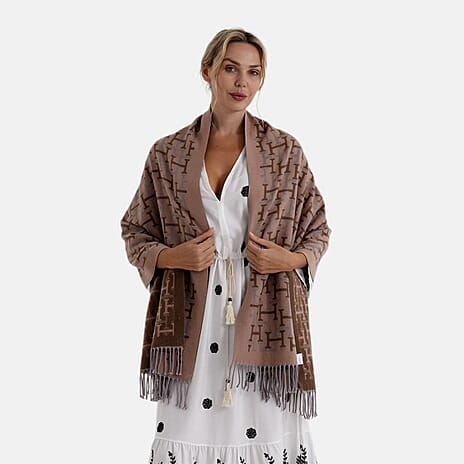 & Maisi Printed Scarf (Size - One Size) - Pink