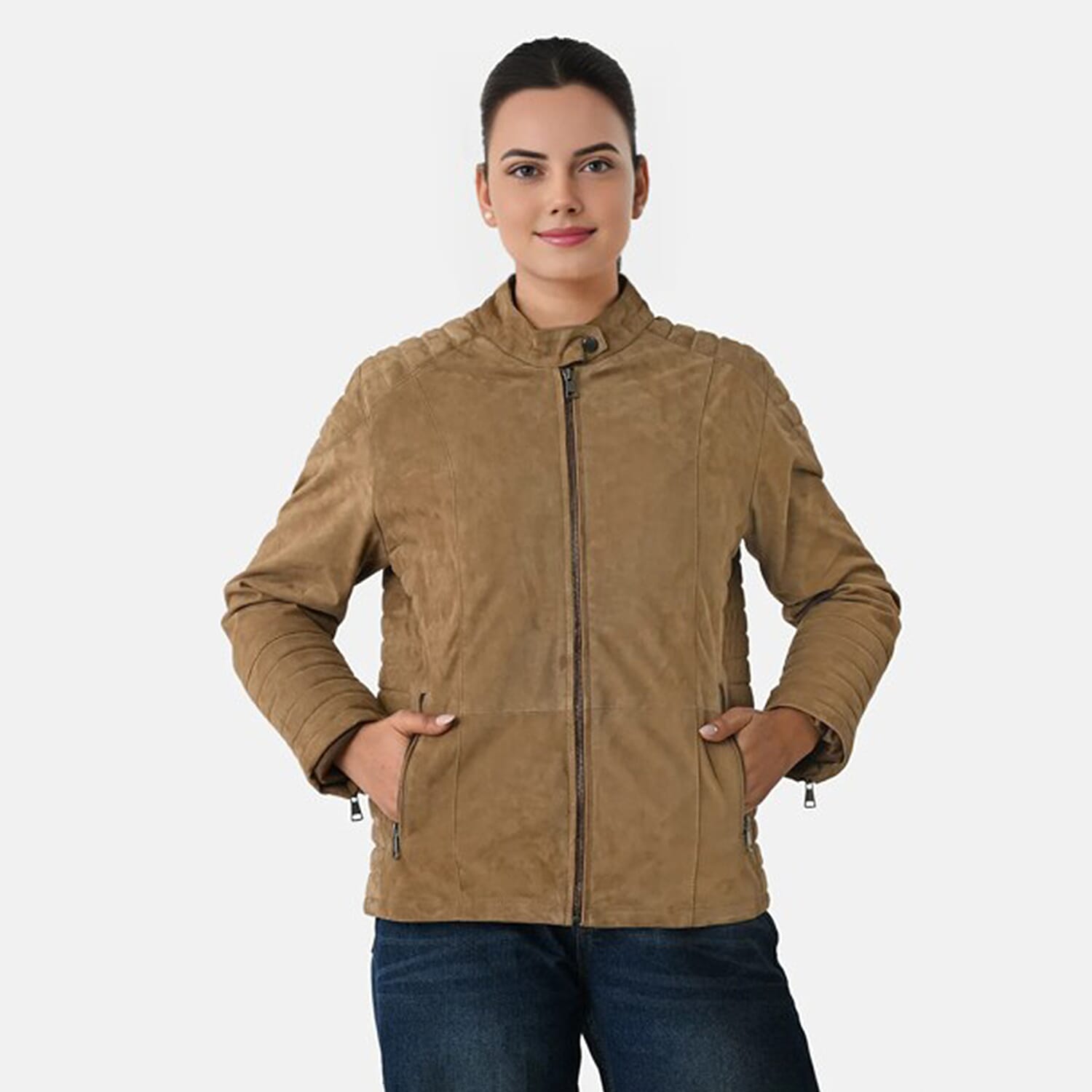 Valissiere-Women-s-100-Genuine-Leather-Suede-Bomber-Jacket