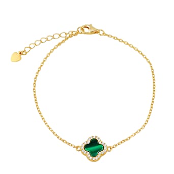 https://tjcuk.sirv.com/Products/84/2/8422392/Malachite-Cubic-Zirconia-Clover-Halo-Bracelet-Size-8-Inch-with-Ext-wit_8422392.jpg?w=342&h=342