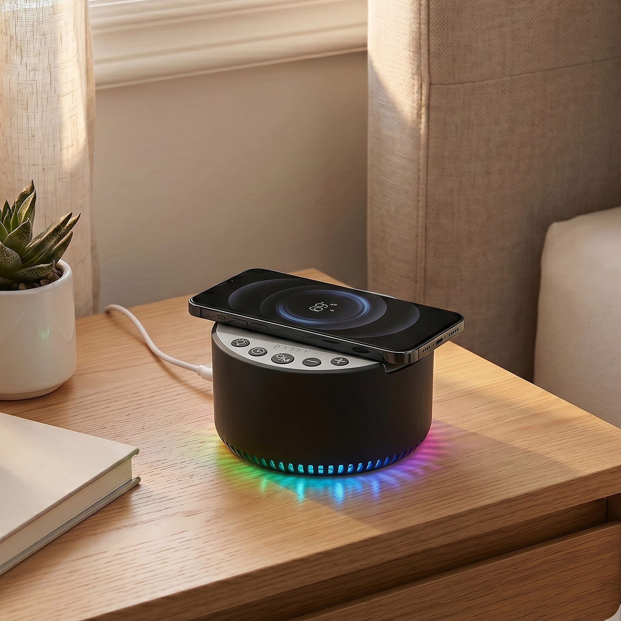 LIVMORE Bluetooth Speaker (Size 1x57 cm) - Black & White