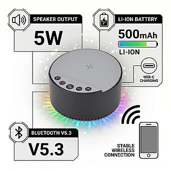 https://tjcuk.sirv.com/Products/84/2/8422533/LIVMORE-Bluetooth-Speaker-Size-1x57-cm-Black-White_8422533_3.jpg?w=342&h=342