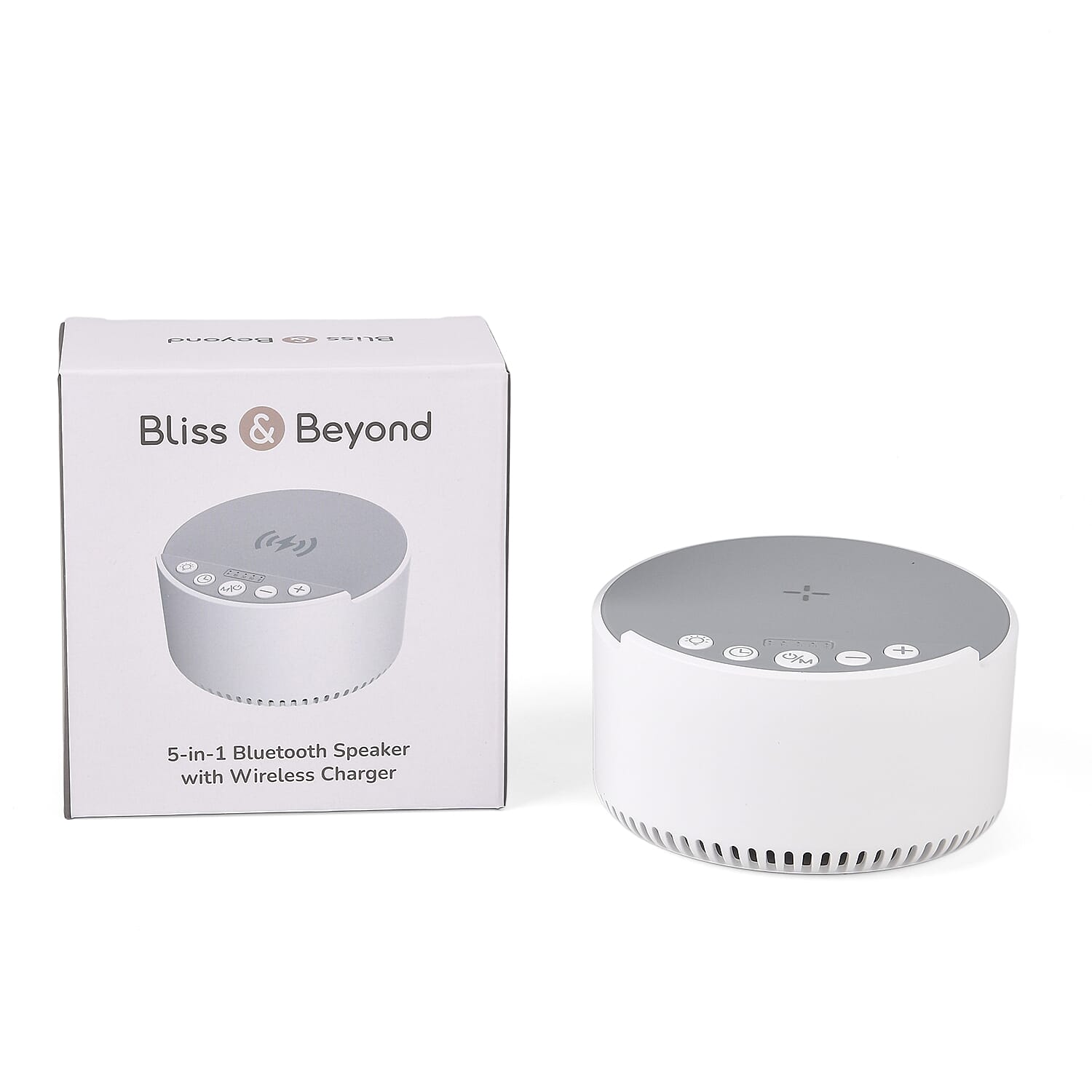 LIVMORE Bluetooth Speaker (Size 1x57 cm) - White & White