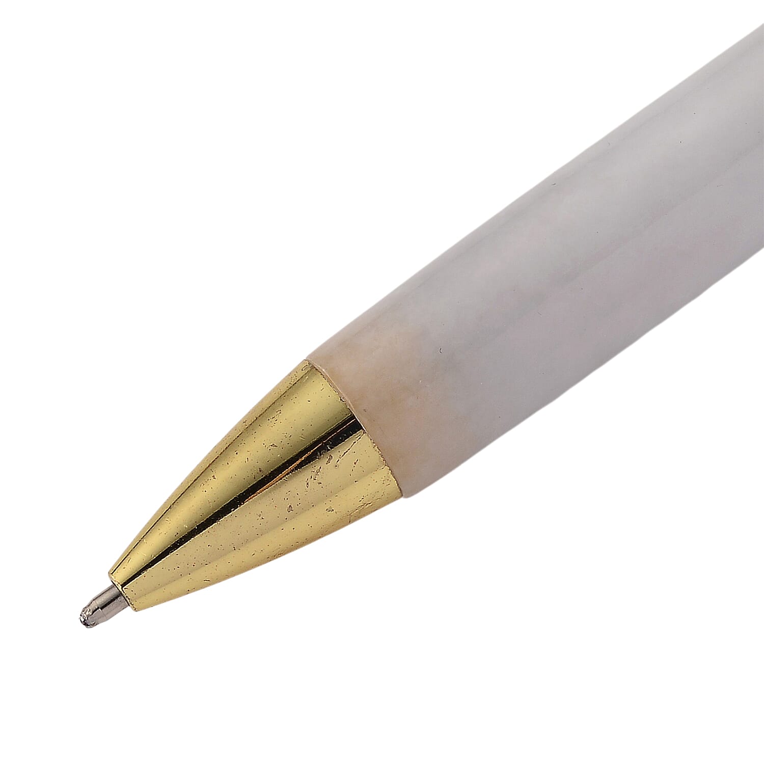 Collectors Ultra Rare Find - Exotic Type A  Jadeite Jade Pen - White