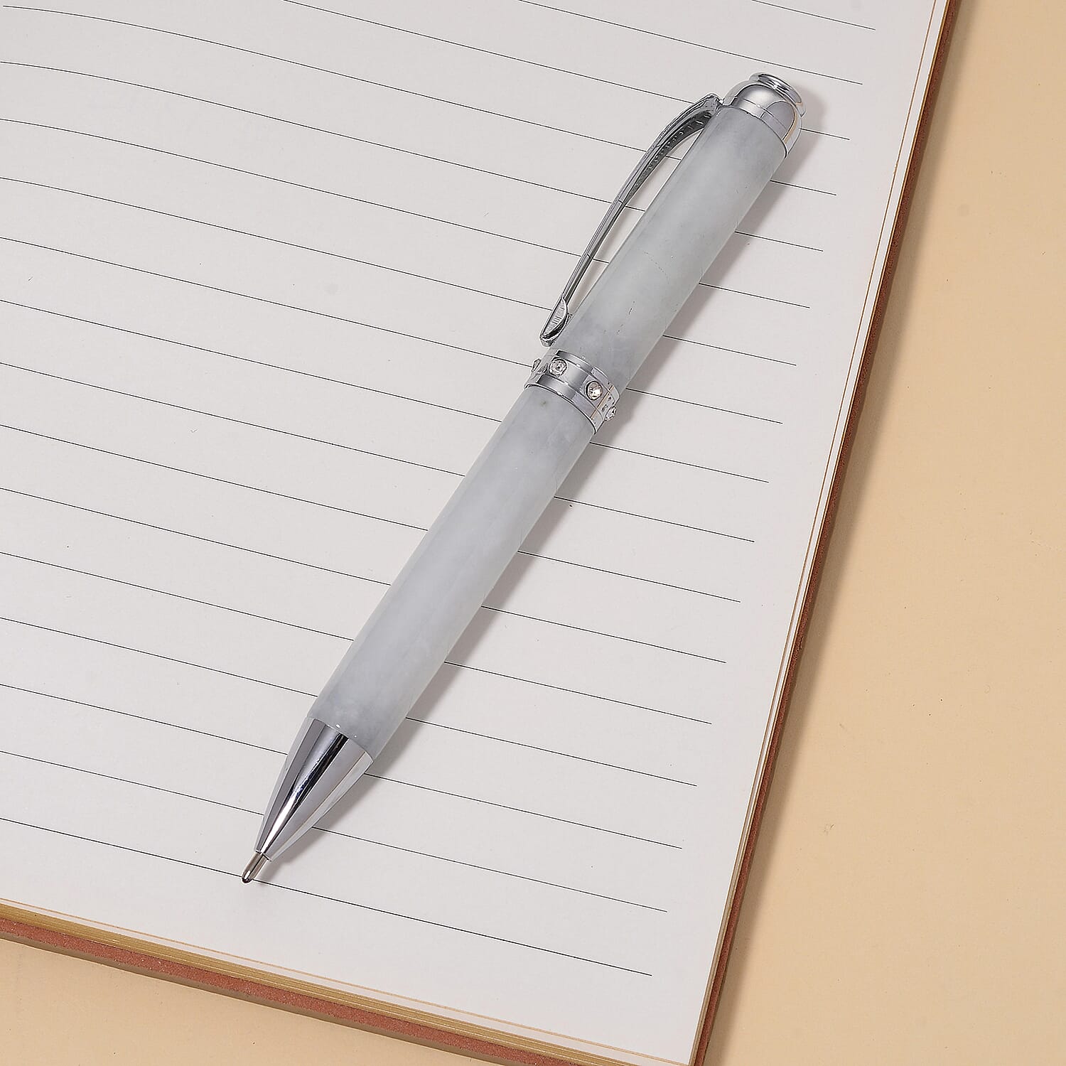 Collectors Ultra Rare Find - Exotic Type A  Jadeite Jade Pen - White