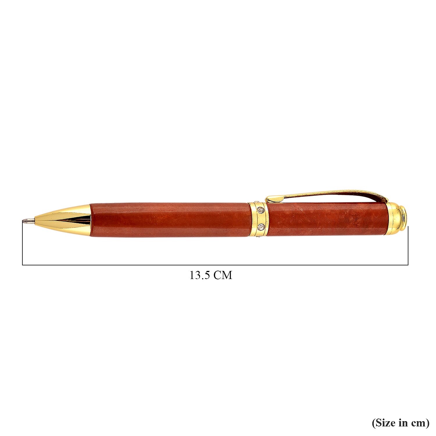 Collectors Ultra Rare Find - Exotic Type A Jadeite Jade Pen - Red