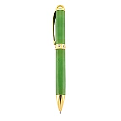 Collectors Ultra Rare Find - Exotic Type A  Jadeite Jade Pen - Green