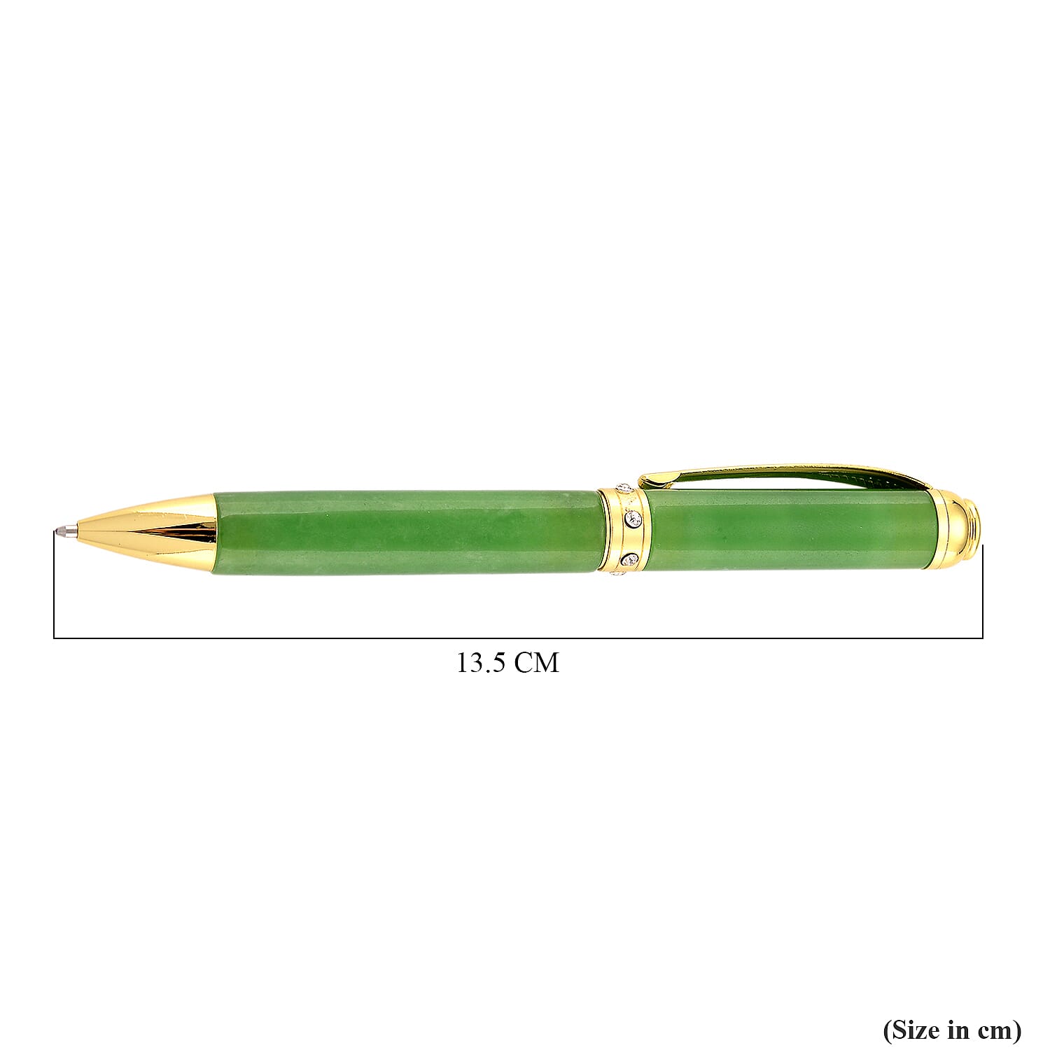 Collectors Ultra Rare Find - Exotic Type A  Jadeite Jade Pen - Green