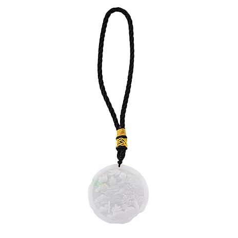 Collectors Ultra Rare find - Certified Natural Type A Symbolizes Serenity, Nature and Balance in Feng Shui Hanging Decoration -