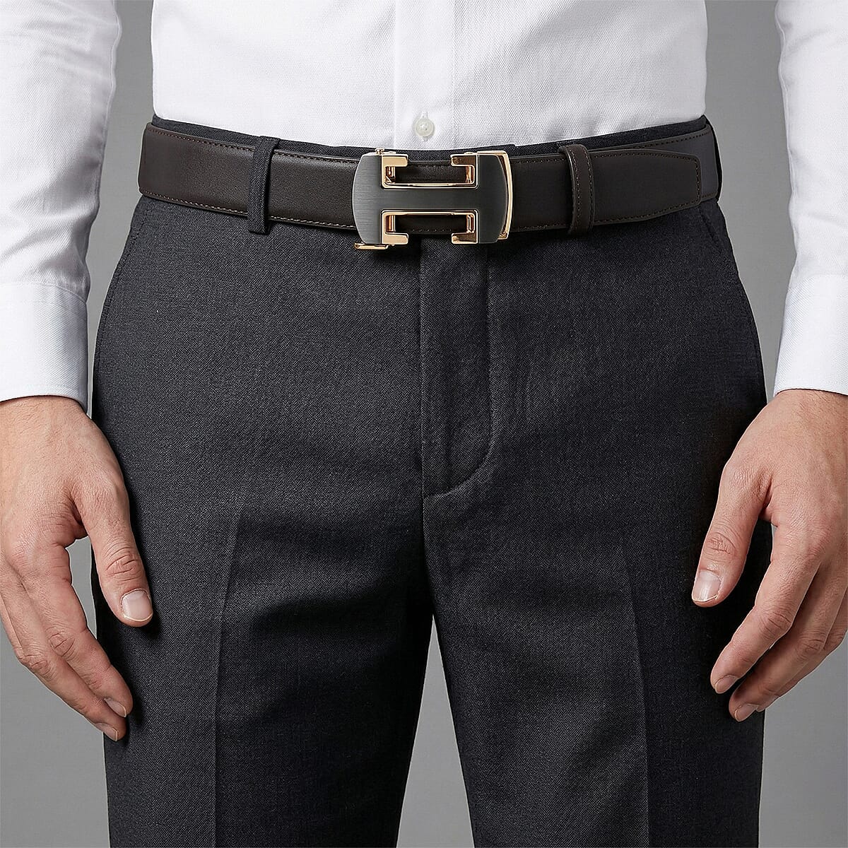 Belt (Size - One Size) - Dark Brown & Dark Brown