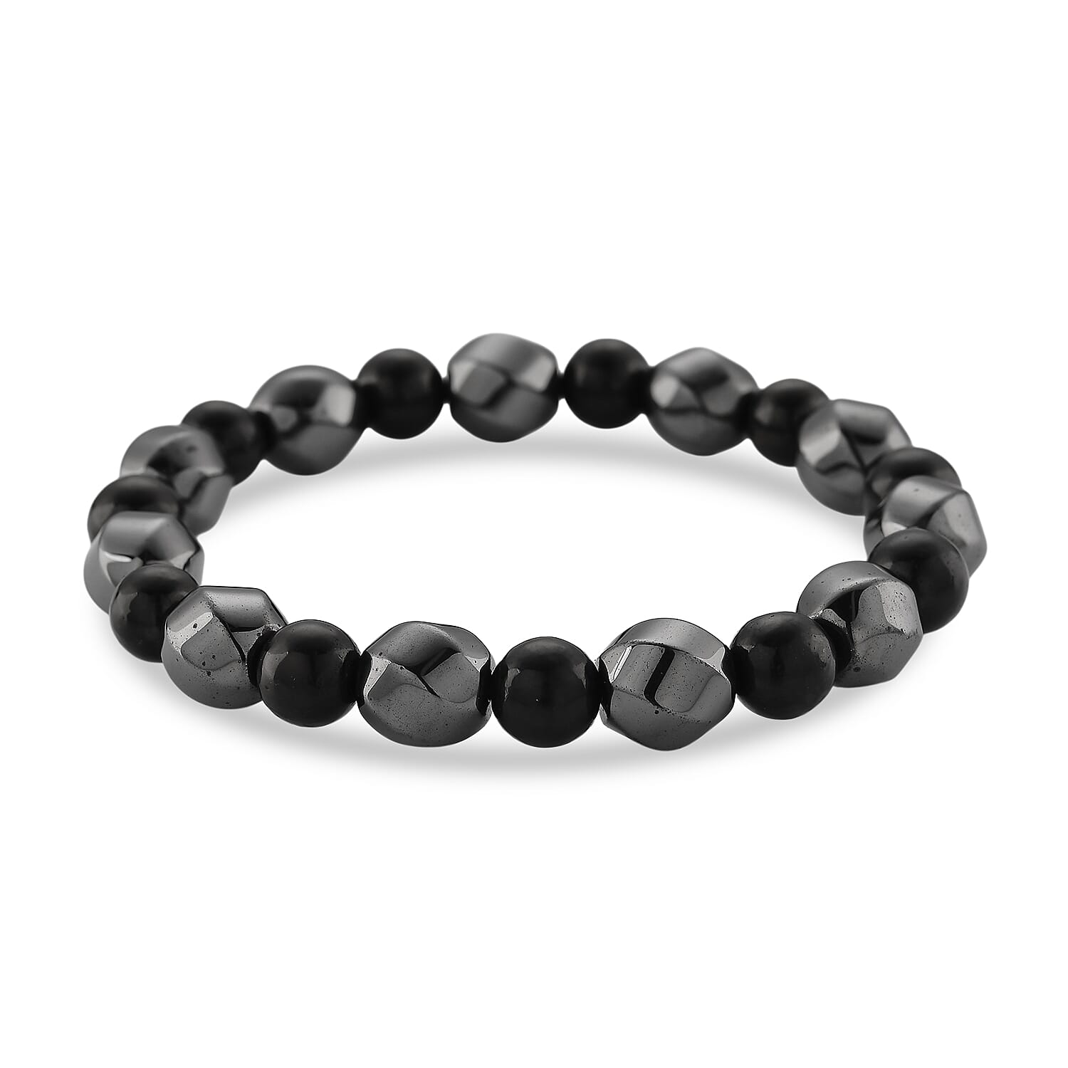 Hematite & Shungite Adjustable Bracelet (Size 7-7.5) 180.00 Ct.