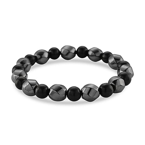 Hematite & Shungite Adjustable Bracelet (Size 7-7.5) 180.00 Ct.