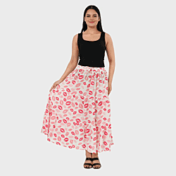 La Marey Artisan Cotton Printed Tiered Skirt
