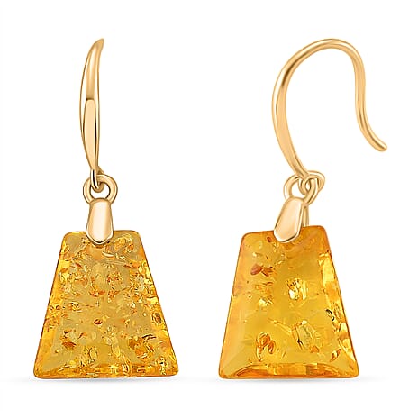 D'Joy Amber Beads Earring Sterling Silver  15.000  Ct.