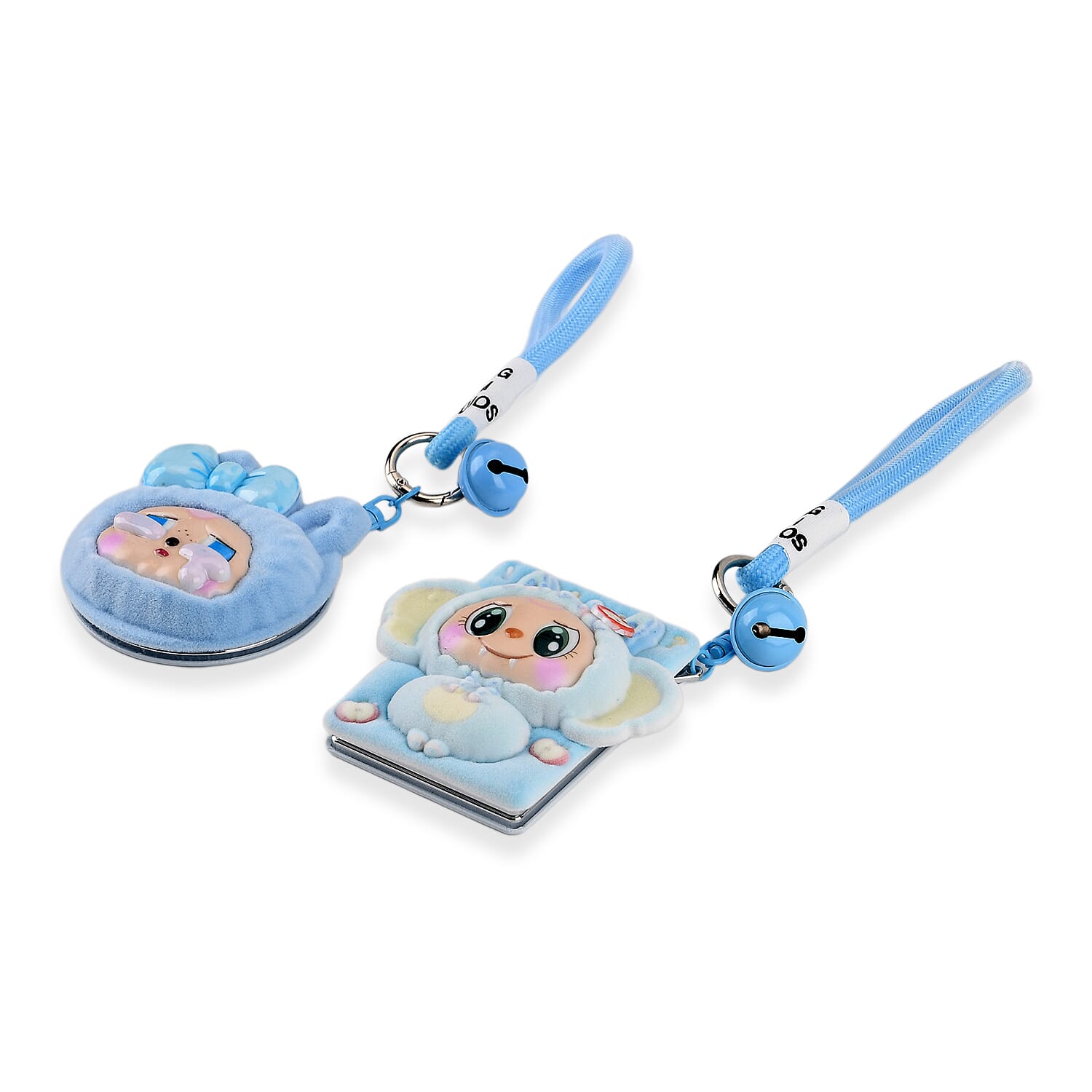 Set of 2 - 3D Character Design Compact Mirrors - Blue