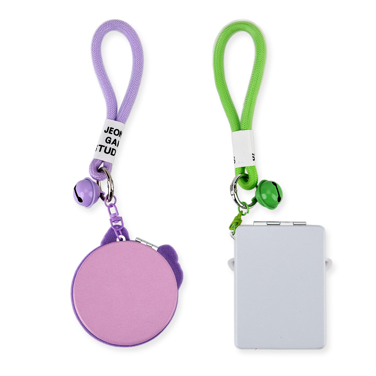 Set of 2 - 3D Character Design Compact Mirrors - Blue & Purple