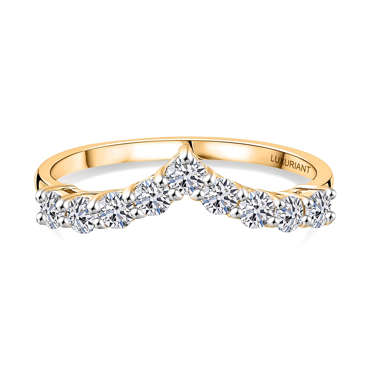 Luxuriant SI/GH Lab Grown Diamond Ring in Sterling Silver