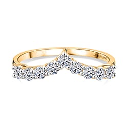 Luxuriant SI/GH Lab Grown Diamond Ring in Sterling Silver