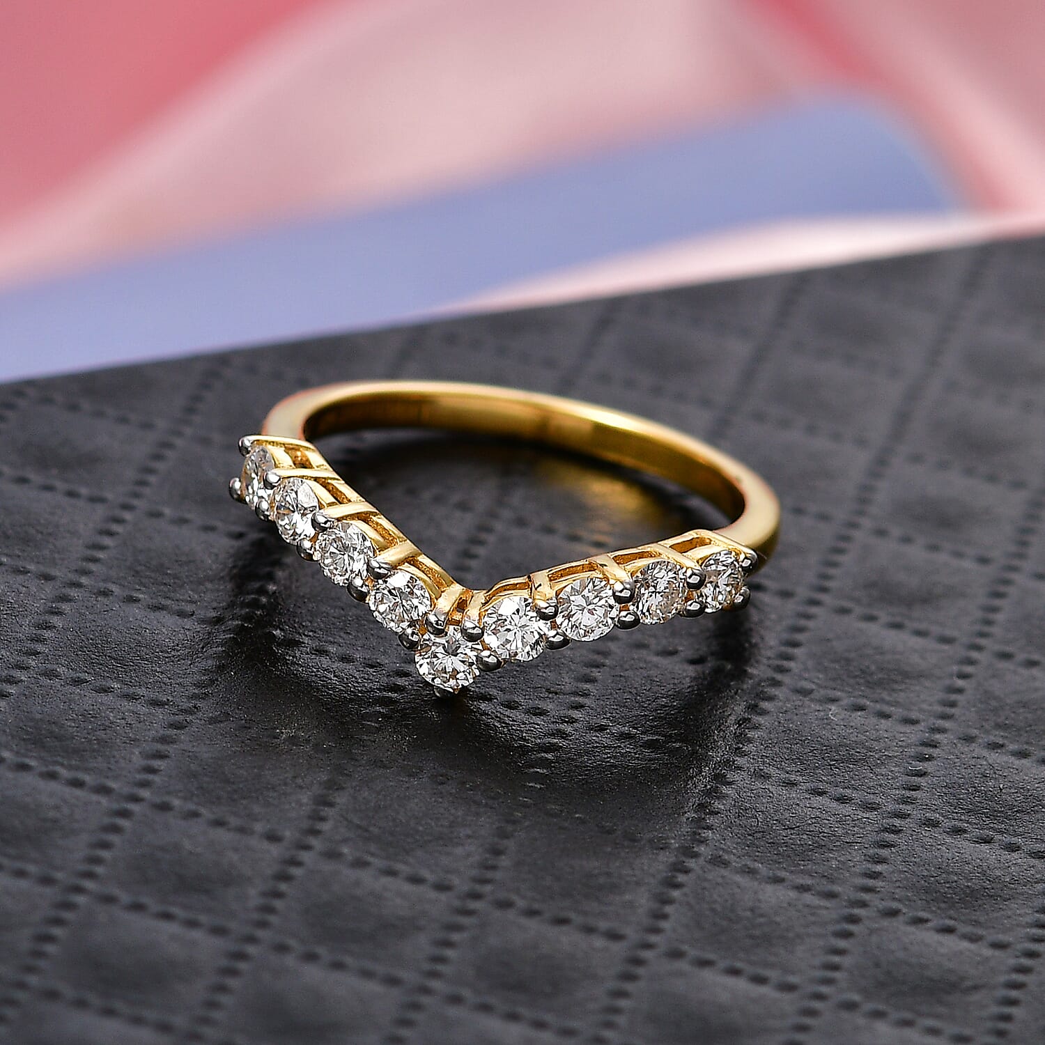 Luxuriant SI/GH Lab Grown Diamond Ring in Sterling Silver