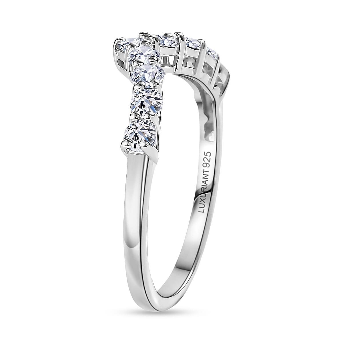 Luxuriant SI/GH Lab Grown Diamond Ring in Sterling Silver
