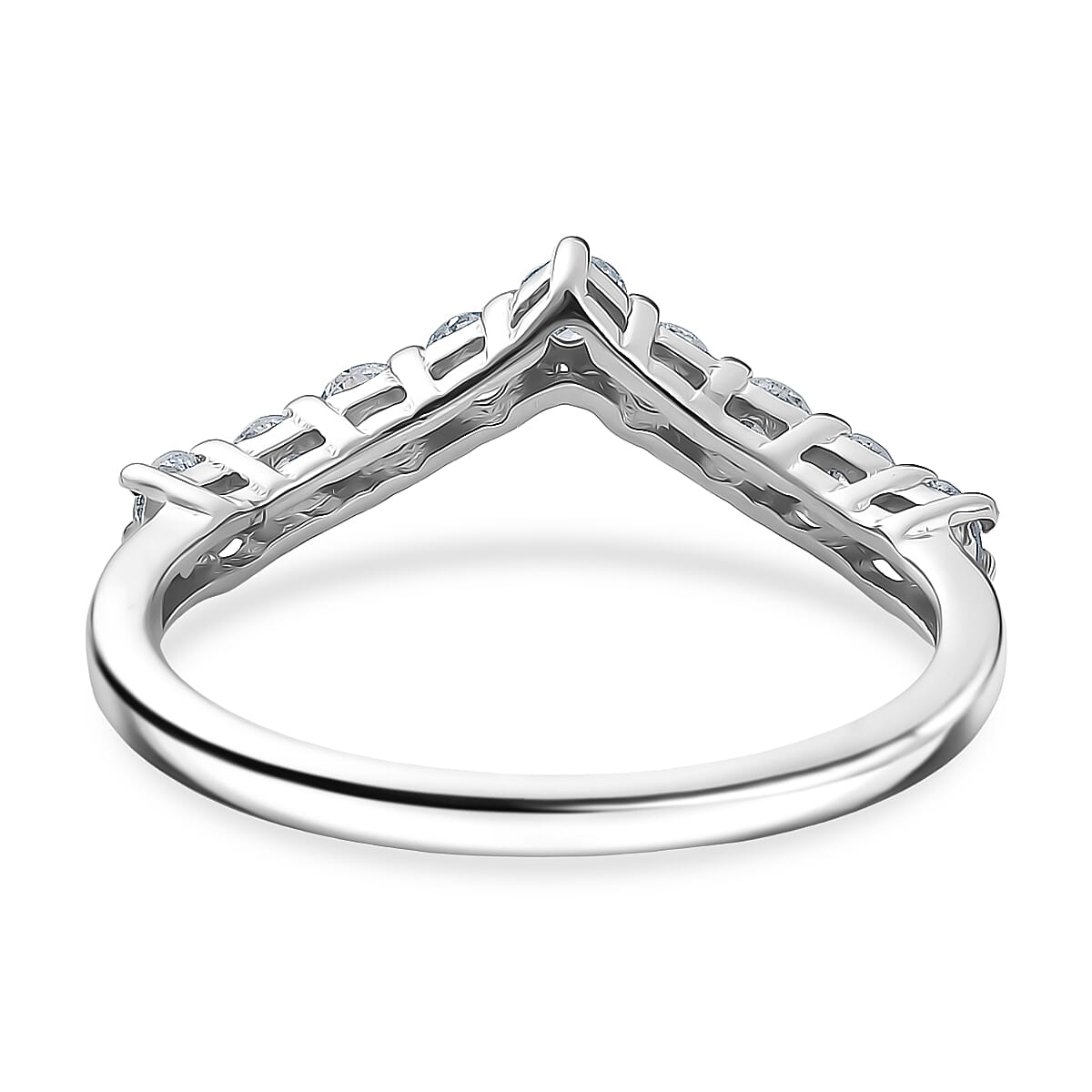 Luxuriant SI/GH Lab Grown Diamond Ring in Sterling Silver