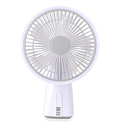 7-Inch Oscillating Rechargeable Fan with LED Light